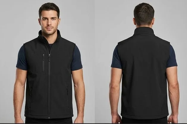 Kapitone Baklava Anorak Yelek — klasik kesim