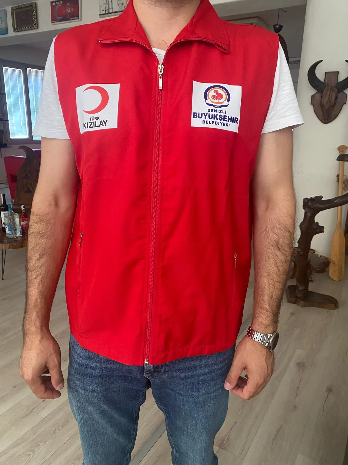 Lacivert Isyelegi İş Yeleği — İlke Tekstil İmalatı üretici firması İlke Tekstil Denizli