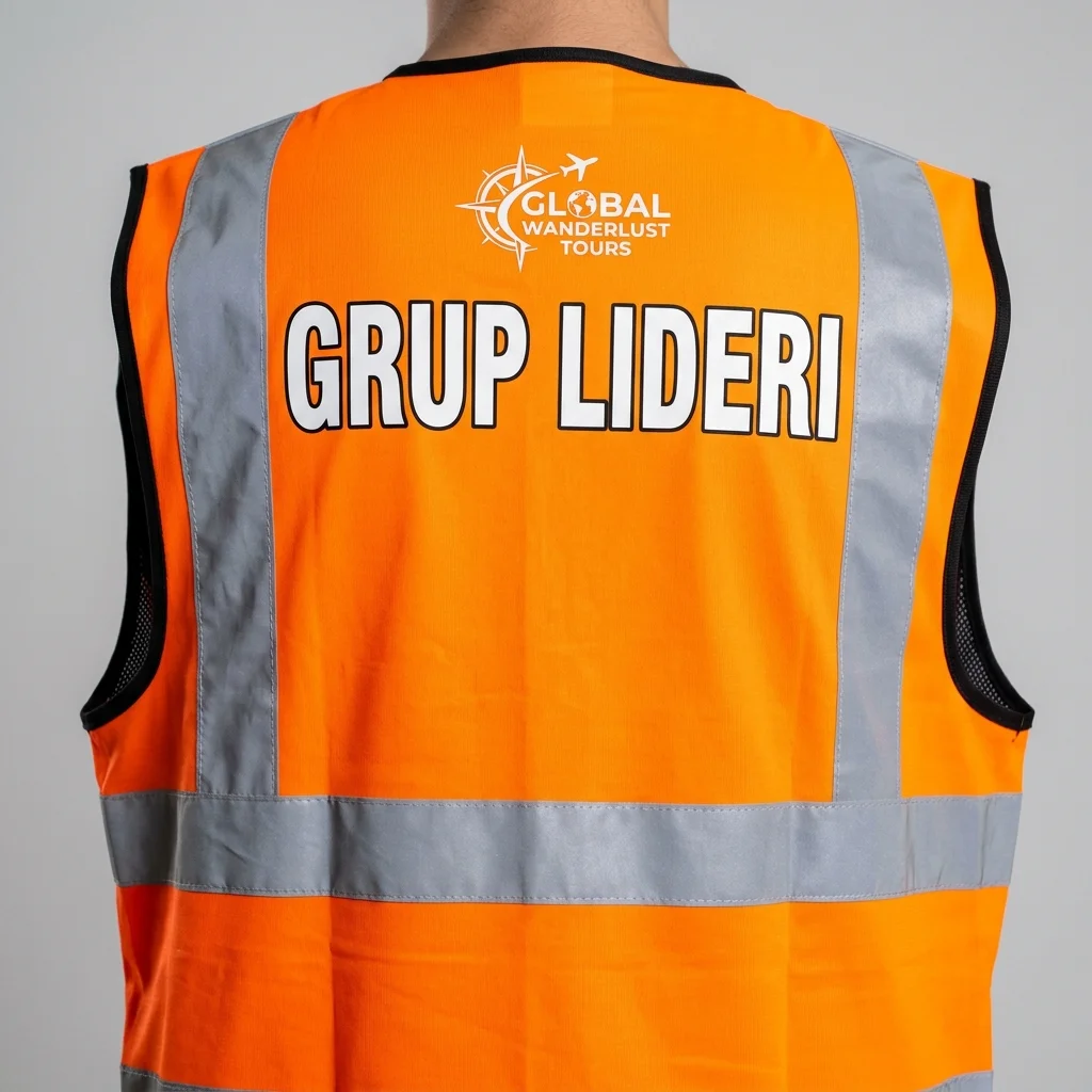 MuÄŸla Tur Grup Lideri YeleÄŸi â€” Acente Logolu Grup Lideri BaskÄ±sÄ±